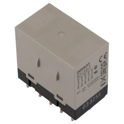 Omron Panel Power Relay with 240V Coil, 25A Switching Current, 4 Normally Open Contacts, Silver Alloy G7J-4A-T 24VDC