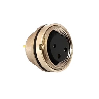 Bulgin Industrial Circular Connector Buccaneer M16 Series 3 Contacts Rear Mount Socket Female IP67