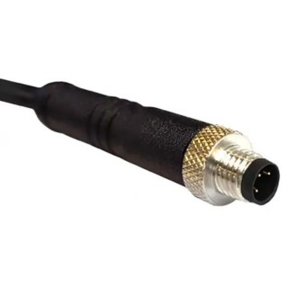 Bulgin Male 34 Way Straight to 4 Way Unterminated Sensor Actuator Cable 1m Length PXPTPU05FIM04ACL010PUR
