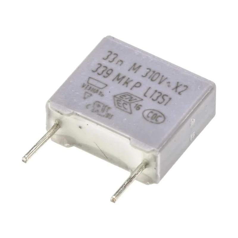 Vishay MKP 339 Film Capacitor X2, ±20 % Tolerance, 33 nF Capacitance, 630 V DC 310 V AC Rated, Through Hole BFC233920333