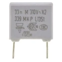 Vishay MKP 339 Film Capacitor X2, ±20 % Tolerance, 33 nF Capacitance, 630 V DC 310 V AC Rated, Through Hole BFC233920333