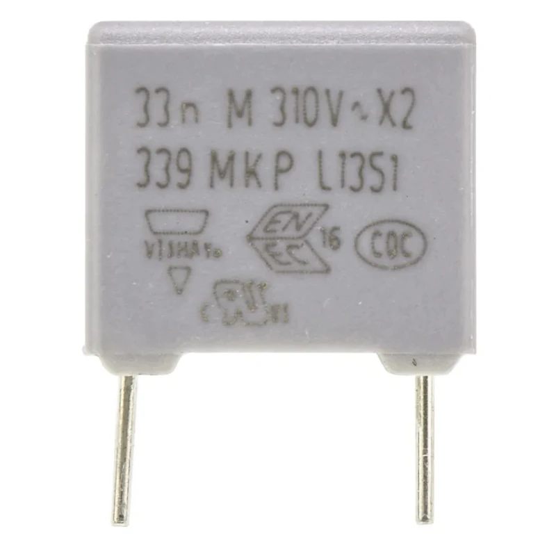 Vishay MKP 339 Film Capacitor X2, ±20 % Tolerance, 33 nF Capacitance, 630 V DC 310 V AC Rated, Through Hole BFC233920333