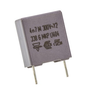 Vishay MKP 338 Plastic Case Film Capacitor X1, ±20 % Tolerance, 4.7 nF Capacitance, 1000 V DC, 440 V AC BFC233860472