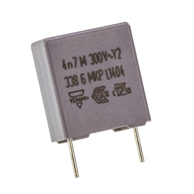 Vishay MKP 338 Plastic Case Film Capacitor X1, ±20 % Tolerance, 4.7 nF Capacitance, 1000 V DC, 440 V AC BFC233860472