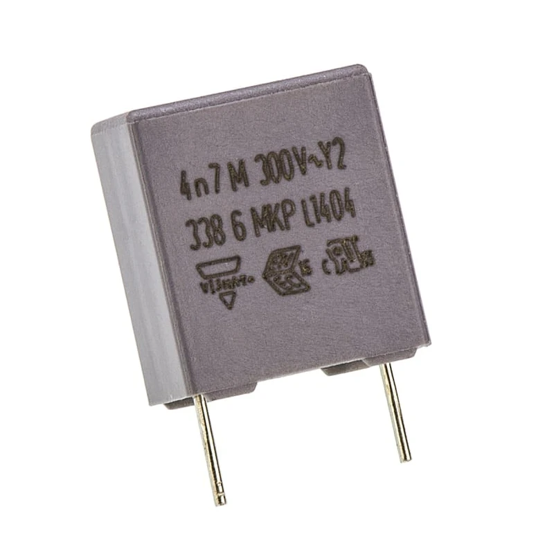 Vishay MKP 338 Plastic Case Film Capacitor X1, ±20 % Tolerance, 4.7 nF Capacitance, 1000 V DC, 440 V AC BFC233860472