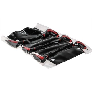 RS PRO 6 Piece T Metric Hex Key Set Chrome Vanadium Steel Chemical Black Finish 2.5 mm to 8.0 mm 144-7565
