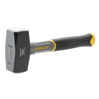 Stanley Carbon Steel Head Lump Hammer with Fibreglass Handle, 1.5 kg, 260mm Overall Length STHT0-54128