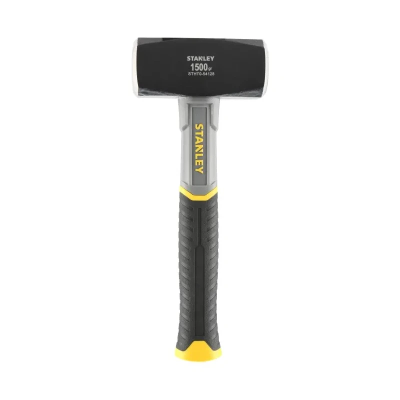 Stanley Carbon Steel Head Lump Hammer with Fibreglass Handle, 1.5 kg, 260mm Overall Length STHT0-54128