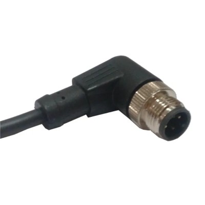 RS PRO Male 4 Way Right Angle to Unterminated Free End Sensor Actuator Cable 5m 250V IP67 4A 144-7595