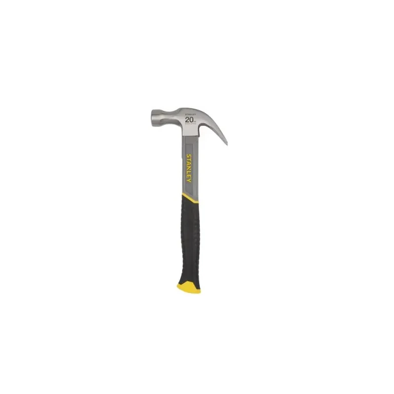 Stanley Carbon Steel Head Claw Hammer with Fibreglass Handle, 570g, 330mm Overall Length STHT0-51310