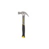 Stanley Carbon Steel Head Claw Hammer with Fibreglass Handle, 570g, 330mm Overall Length STHT0-51310