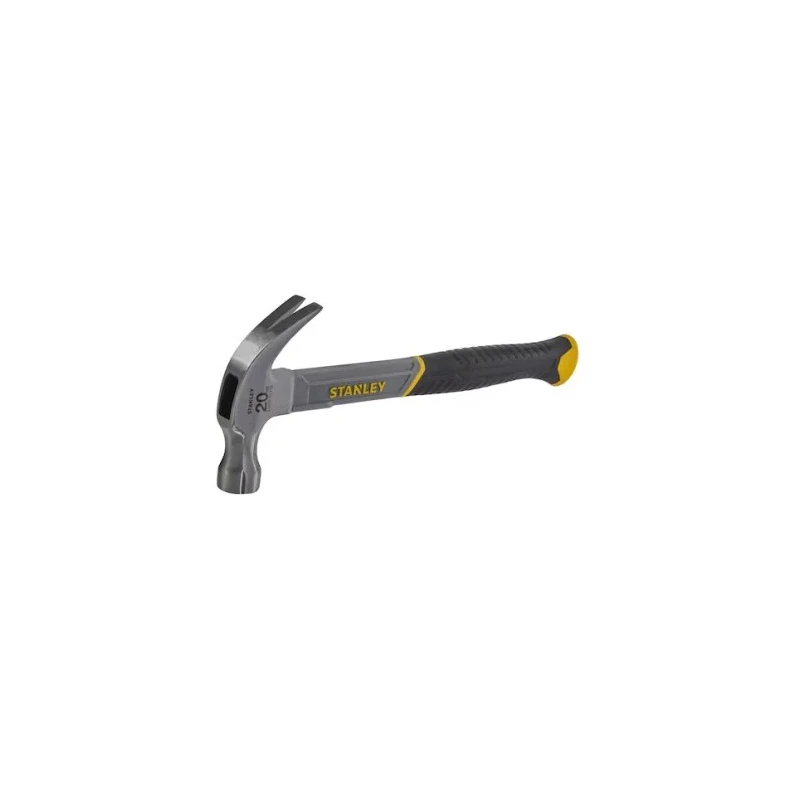 Stanley Carbon Steel Head Claw Hammer with Fibreglass Handle, 570g, 330mm Overall Length STHT0-51310