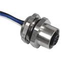 RS PRO Circular Connector Panel Mount 5 Contacts M12 Socket Female IP67 250V 4A 144-7601