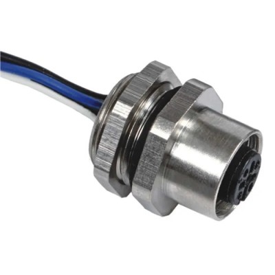 RS PRO Circular Connector, 4 Contacts, Panel Mount, M12 Connector, Female Socket, IP67, 250V, 4A, Straight 144-7600
