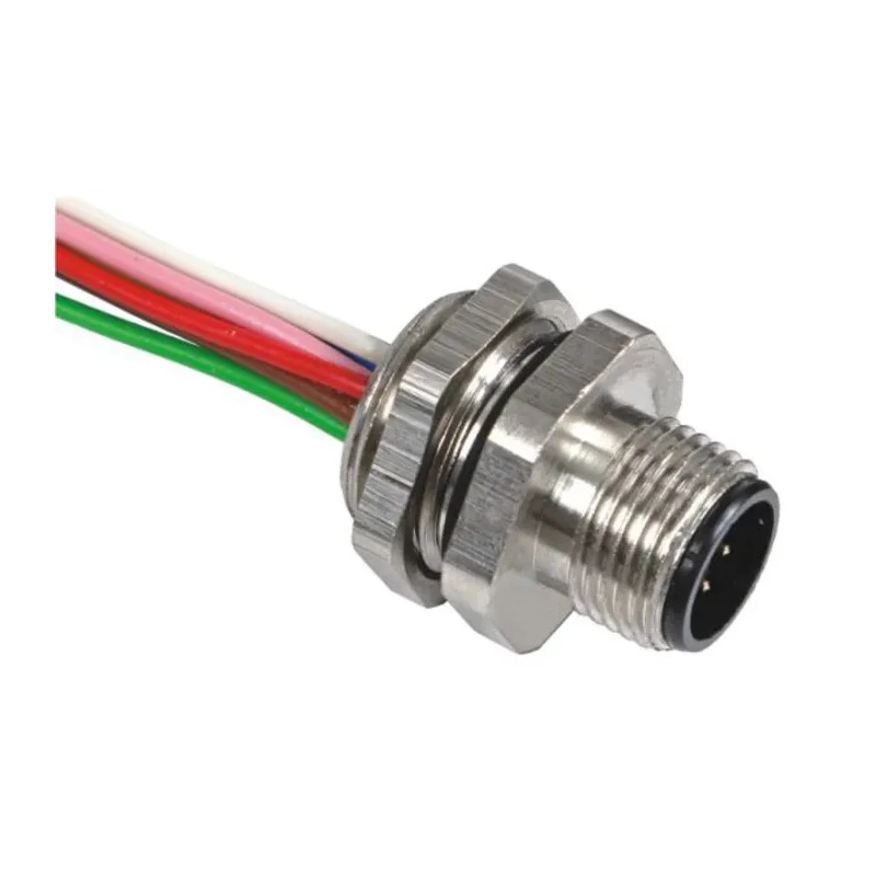 RS PRO Circular Connector M12, 8 Contacts, Panel Mount, Plug, Male, IP67, 30V, 2A 144-7610