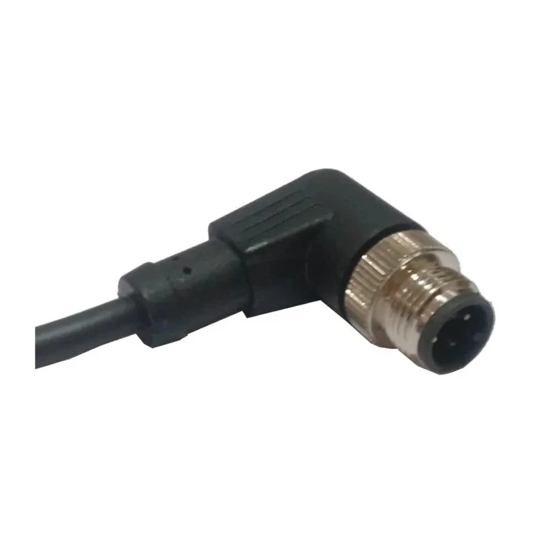 RS PRO Sensor Actuator Cable Male 4 Way Right Angle to Unterminated Free End Polyurethane Black Jacket 5m 144-7589