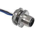 RS PRO Industrial Circular Connector M12 Plug Male, 5 Contacts, Panel Mount, IP67, 60V, 4A 144-7605