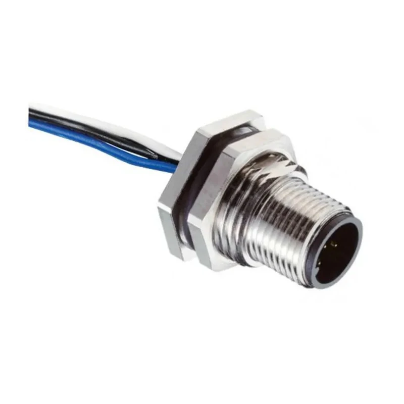 RS PRO Industrial Circular Connector 5 Contacts Panel Mount M12 Plug Male IP67 60V 4A 144-7622