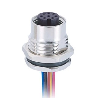 RS PRO Circular Connector Panel Mount M12, 8 Contacts, Female Socket, IP67, 30V, 2A 144-7631