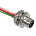 RS PRO Circular Connector 8 Contacts Panel Mount M12 Connector Plug Male IP67 30V 2A 144-7611