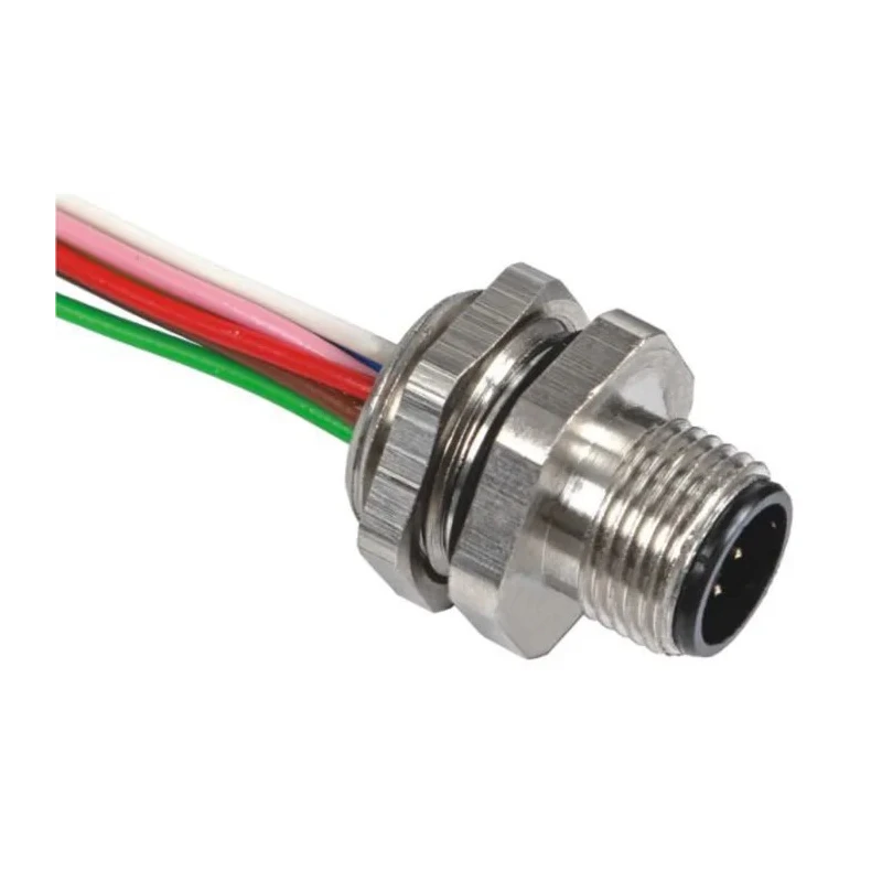 RS PRO Circular Connector 8 Contacts Panel Mount M12 Connector Plug Male IP67 30V 2A 144-7611