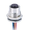 RS PRO Circular Connector, 8 Contacts, Panel Mount, M12 Socket Female, IP67, 30V, 2A, Straight Orientation 144-7632