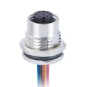 RS PRO Circular Connector, Panel Mount, 8 Contacts, Socket Female, M12 Connector, 30V, 2A, IP67, Straight 144-7630