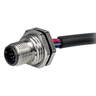 RS PRO Circular Connector, 12 Contacts, Panel Mount, M12 Connector, Plug, Male, IP67, 30V, 1.5A 144-7633