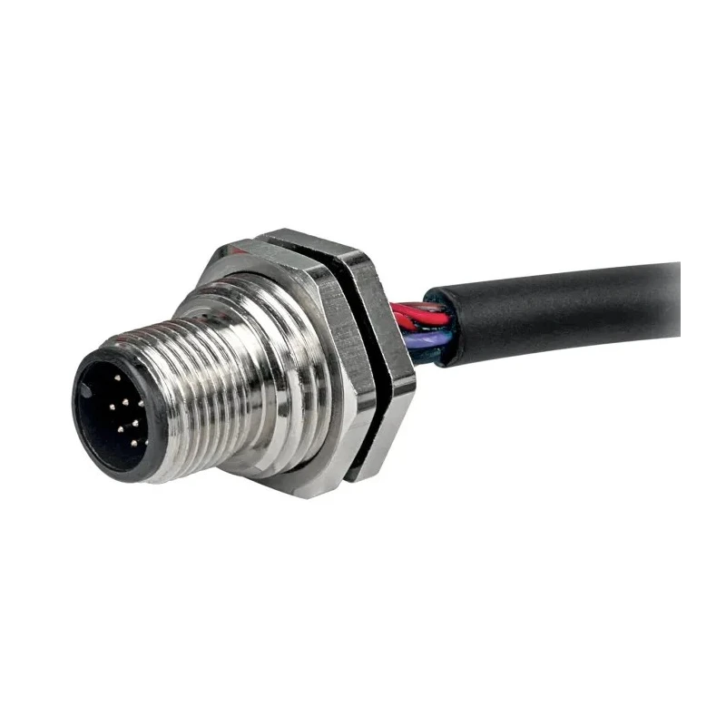 RS PRO Circular Connector, 12 Contacts, Panel Mount, M12 Connector, Plug, Male, IP67, 30V, 1.5A 144-7633