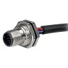 RS PRO Circular Connector, 12 Contacts, Panel Mount, M12 Connector, Plug, Male, IP67, 30V, 1.5A 144-7633
