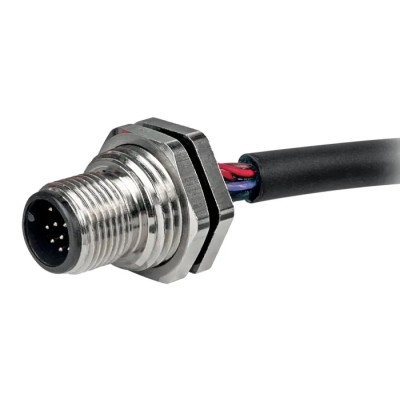 RS PRO Circular Connector, 12 Contacts, Panel Mount, M12 Connector, Plug, Male, IP67, 30V, 1.5A 144-7634