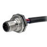 RS PRO Circular Connector, 12 Contacts, Panel Mount, M12 Connector, Plug, Male, IP67, 30V, 1.5A 144-7634