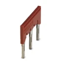 Phoenix Contact Red Copper Jumper Bar for Use with DIN Rail Terminal Blocks 3032389