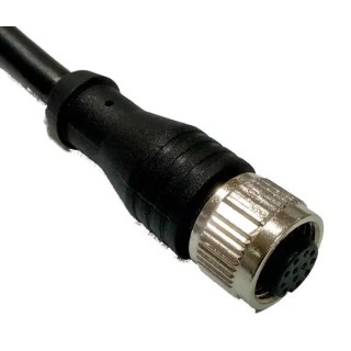 RS PRO Female 12 Way Straight to Unterminated Free End Sensor Actuator Cable, 2 m, Polyurethane Jacket, Black, 30V 144-7675