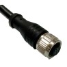 RS PRO Female 12 Way Straight to Unterminated Free End Sensor Actuator Cable, 2 m, Polyurethane Jacket, Black, 30V 144-7675