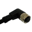 RS PRO Sensor Actuator Cable Female 12 Way Right Angle to Unterminated Free End Polyurethane Jacket Black 5m 144-7682