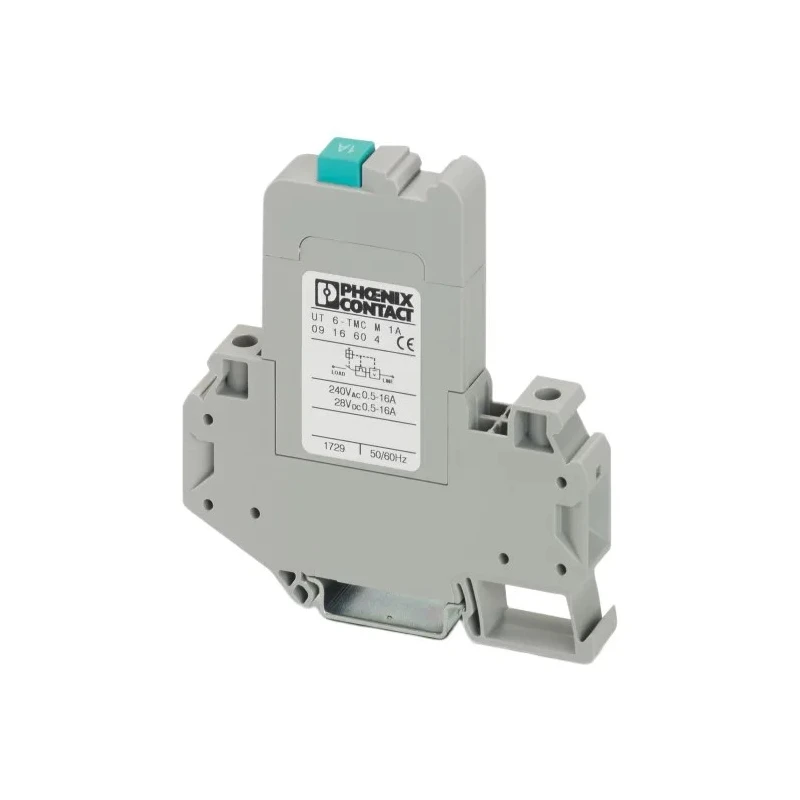 Phoenix Contact Thermal Circuit Breaker CLIPLINE UT 6-TMC 1A Current Rating 1-Pole DIN Rail Mount 0916604