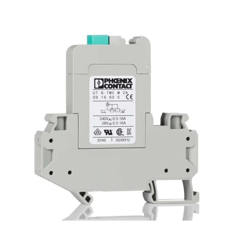 Phoenix Contact Motor Protection Circuit Breaker UT 6-TMC M 2A 2A Current Rating, -30°C to 60°C, IP40 IP20 0916605