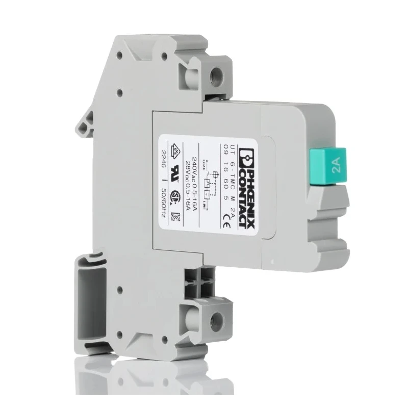 Phoenix Contact Motor Protection Circuit Breaker UT 6-TMC M 2A 2A Current Rating, -30°C to 60°C, IP40 IP20 0916605