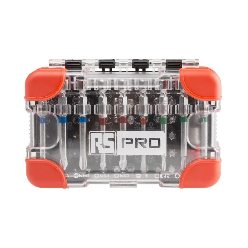 RS PRO Ratchet, Flat, Hex, Phillips, Pozidriv, Square, Torx Stainless Steel Screwdriver Bit Set, 71 Pieces 144-7954