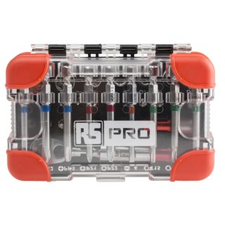 RS Pro Ratchet Hex Phillips Pozidriv Slotted Torx Screwdriver Bit Set 34 Pieces 144-7955