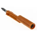 Phoenix Contact Test Connector Adapter, 10A, Copper Contact, 25V, Orange PAI-4-FIX OG 3034455