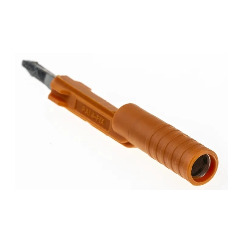 Phoenix Contact Test Connector Adapter, 10A, Copper Contact, 25V, Orange PAI-4-FIX OG 3034455