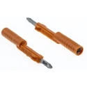 Phoenix Contact Test Connector Adapter, 10A, Copper Contact, 25V, Orange PAI-4-FIX OG 3034455