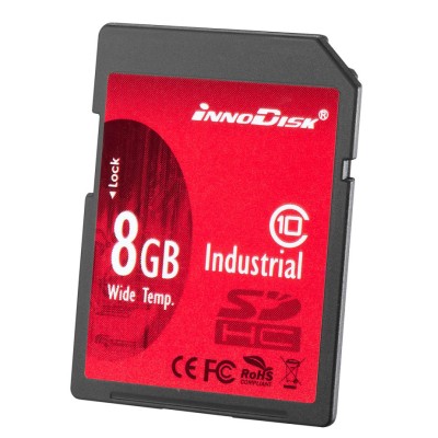 InnoDisk 8 GB Industrial Grade SDHC SD Card, Class 10 DS2A-08GI81W1B
