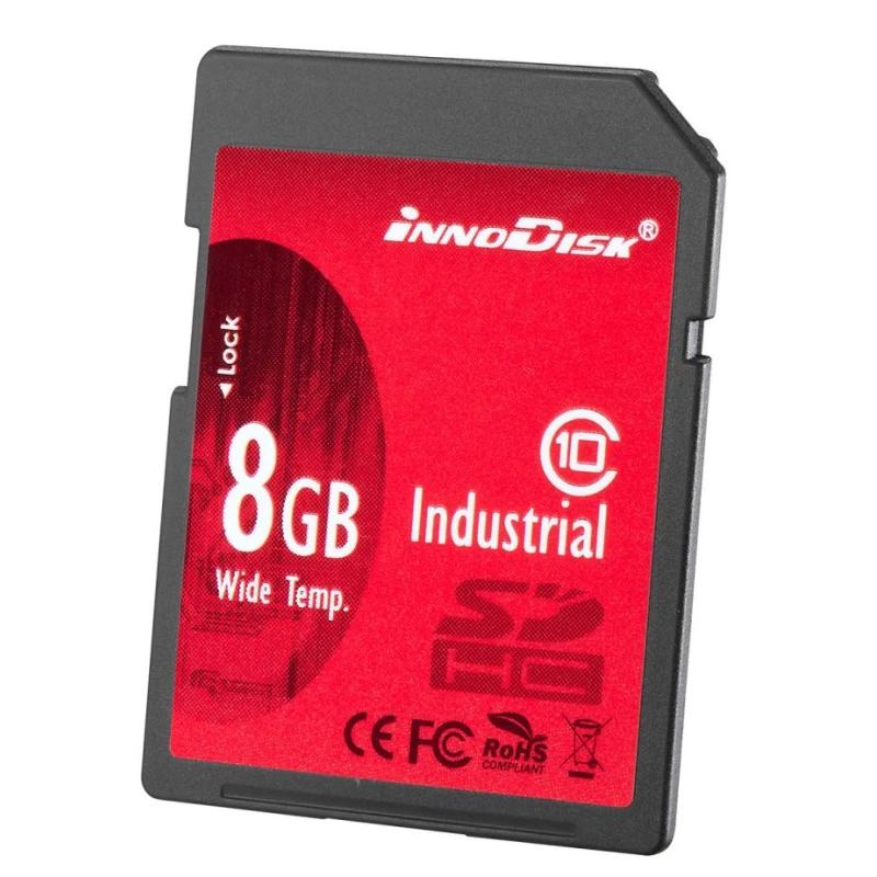 InnoDisk 8 GB Industrial Grade SDHC SD Card, Class 10 DS2A-08GI81W1B