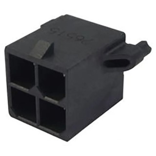 Molex Mega-Fit Series PCB Header 4 Contact, 5.7 mm Pitch, 2 Row, Straight Through Hole, Shrouded 768290004