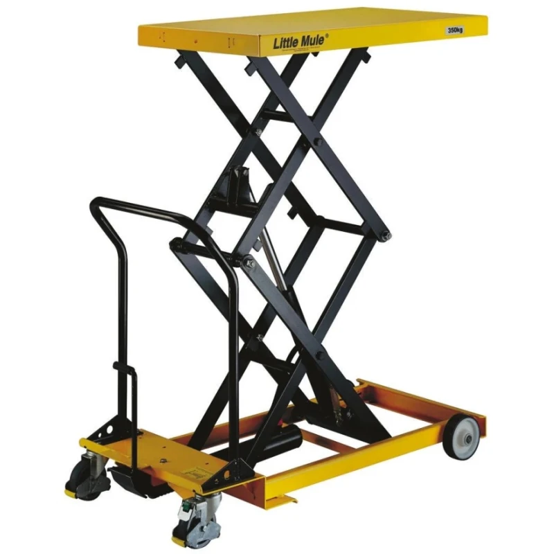 RS PRO Double Scissor Lift Table Portable 350 kg Load Capacity 432mm-1585mm Height Platform 1010mm x 520mm 684-3850