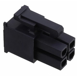 Molex Mini-Fit Junior Male Connector Housing 4.2 mm Pitch 4 Way 2 Row Vertical 469920410