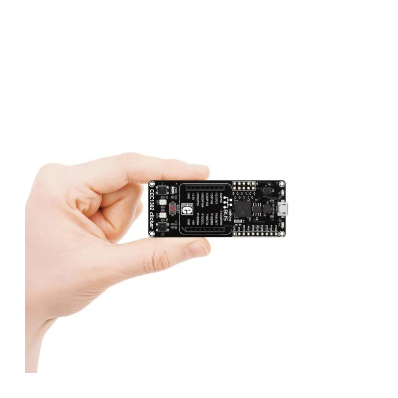 MikroElektronika Development Kit Clicker for Cortex-M4 MCU Add On Board 32-bit ARM Cortex-M4 MCU CEC1302 48MHz MIKROE-1970